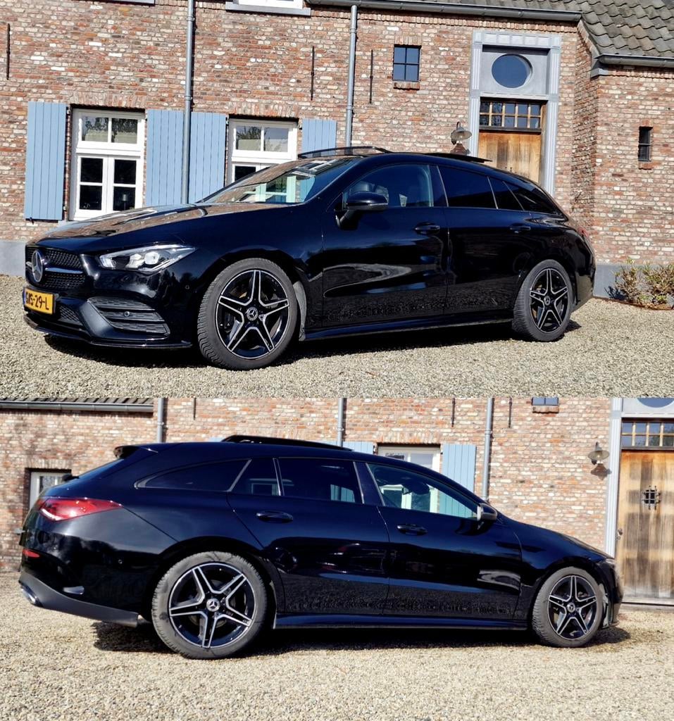 Mercedes CLA-klasse Shooting Brake 200 AMG NIGHT, Zwart, 4 cilinders, Stationwagon, Particulier