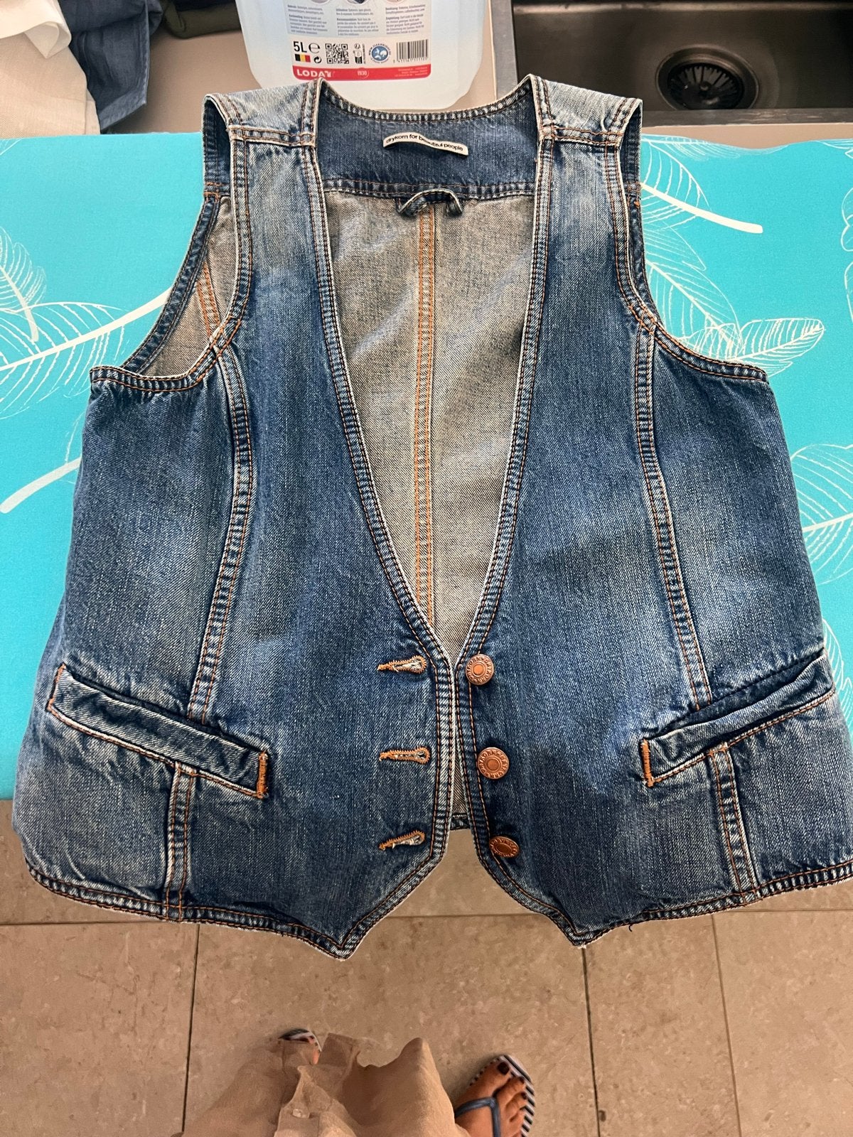 Stoer spijker gilet dames maat M merk drykorn, Kleding | Dames, Verzenden, Gedragen
