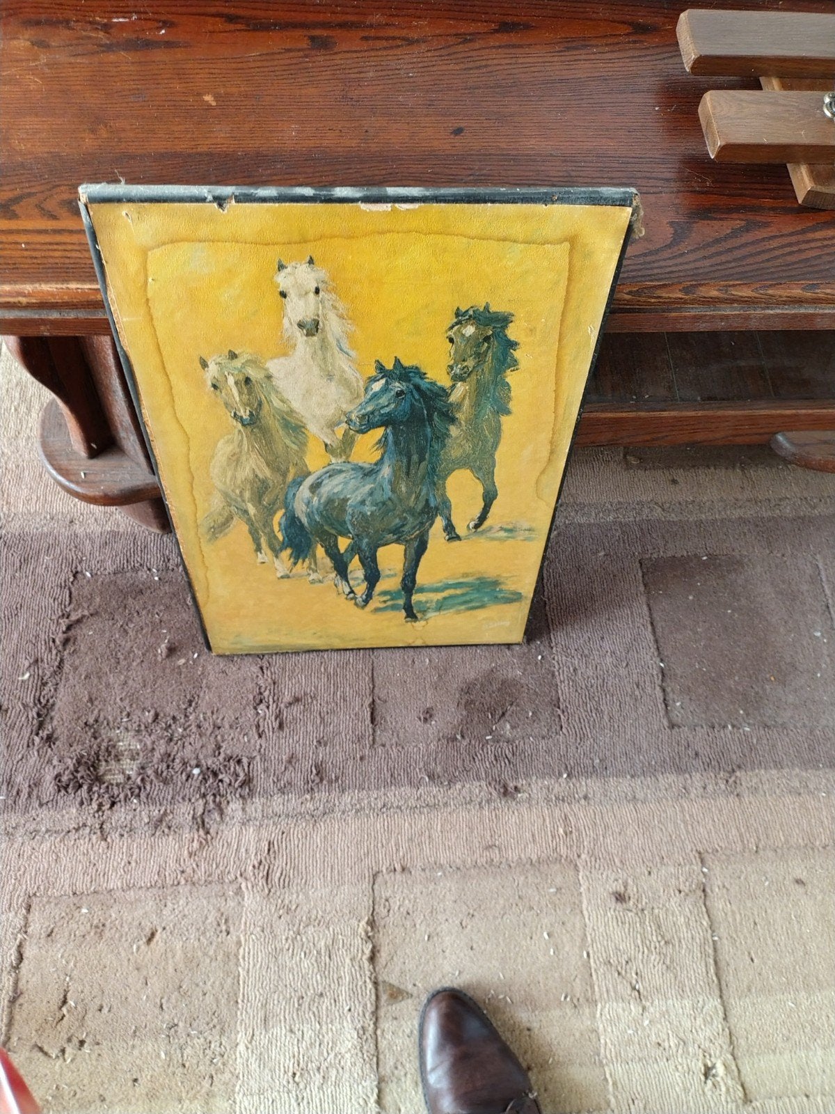 Oude Vintage kunst, Ophalen