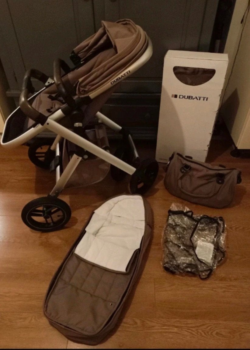 Dubati kinderwagen All Terrain banden, Luchtbanden, Zo goed als nieuw, Combiwagen, Ophalen