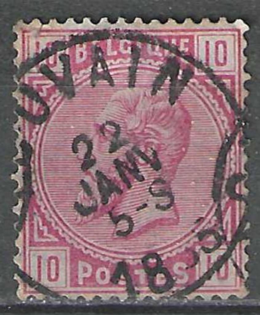 Belgie 1883 - Yvert/OBP 38 - Leopold II (ST), Verzenden, Gestempeld