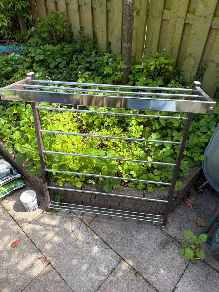 Kapstok /jassen rek retro 80b/90 cm h, Ophalen, Gebruikt