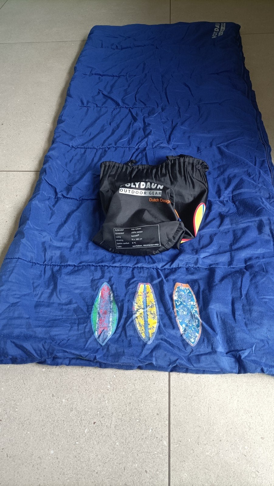 Kinder Slaapzak - Blauw - Outdoor Gear, Ophalen of Verzenden, Gebruikt
