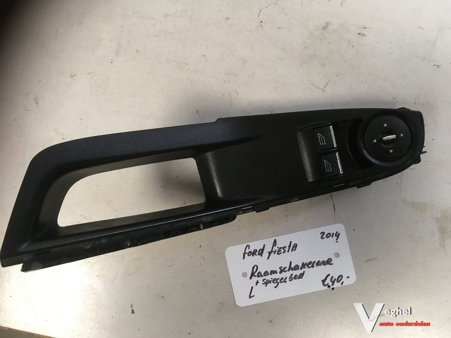 Ford Fiesta 2014 Raamschakelaar met spiegelbediening Linksvo, Auto-onderdelen, Gebruikt, -, -, Ophalen of Verzenden
