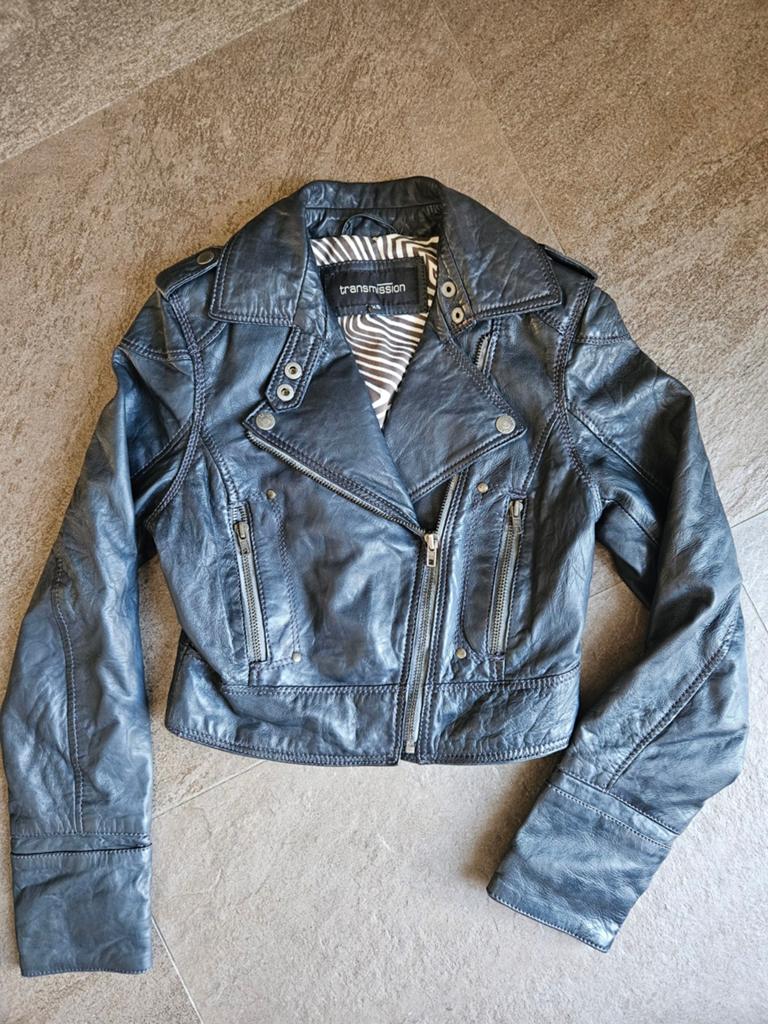 Kort leren jasje Transmission XS, Kleding | Dames, Ophalen of Verzenden