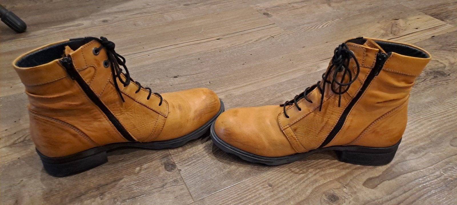 Wolky leren laarzen - Maat 41, Kleding | Dames, Wolky, Bruin, Lage of Enkellaarzen, Ophalen of Verzenden
