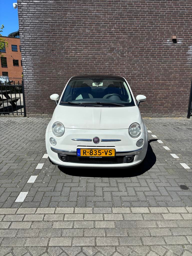 Fiat 500 Lounge 1.2 2012 pano, Auto's, Fiat, Stof, 1242 cc, 4 cilinders, 840 kg