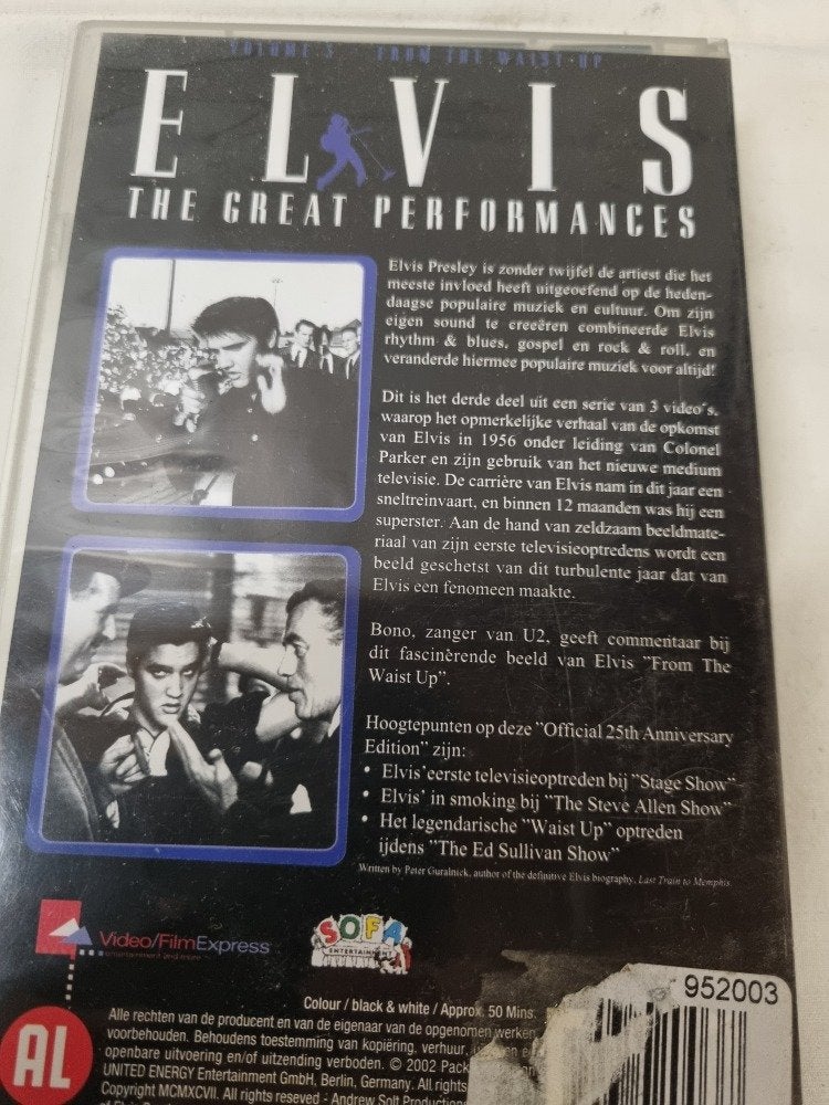 videoband elvis the great performances, Cd's en Dvd's, VHS | Film, Ophalen of Verzenden