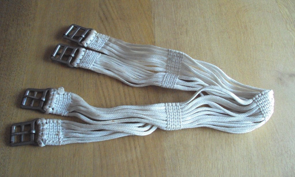 Koord singel 75 cm. maat pony, Dieren en Toebehoren, Gebruikt, Wit, Singel, BR
