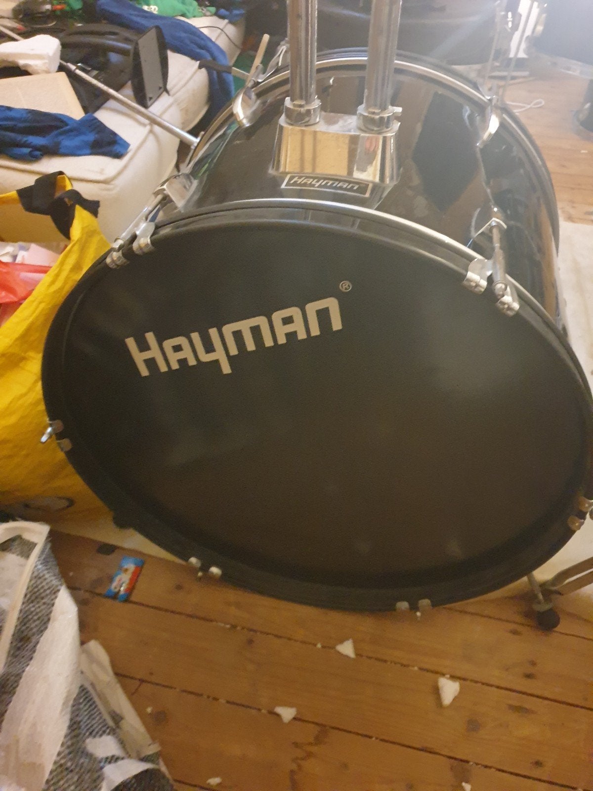 Hayman Bassdrum - Zwart, Gebruikt, Ophalen, Gebruikt