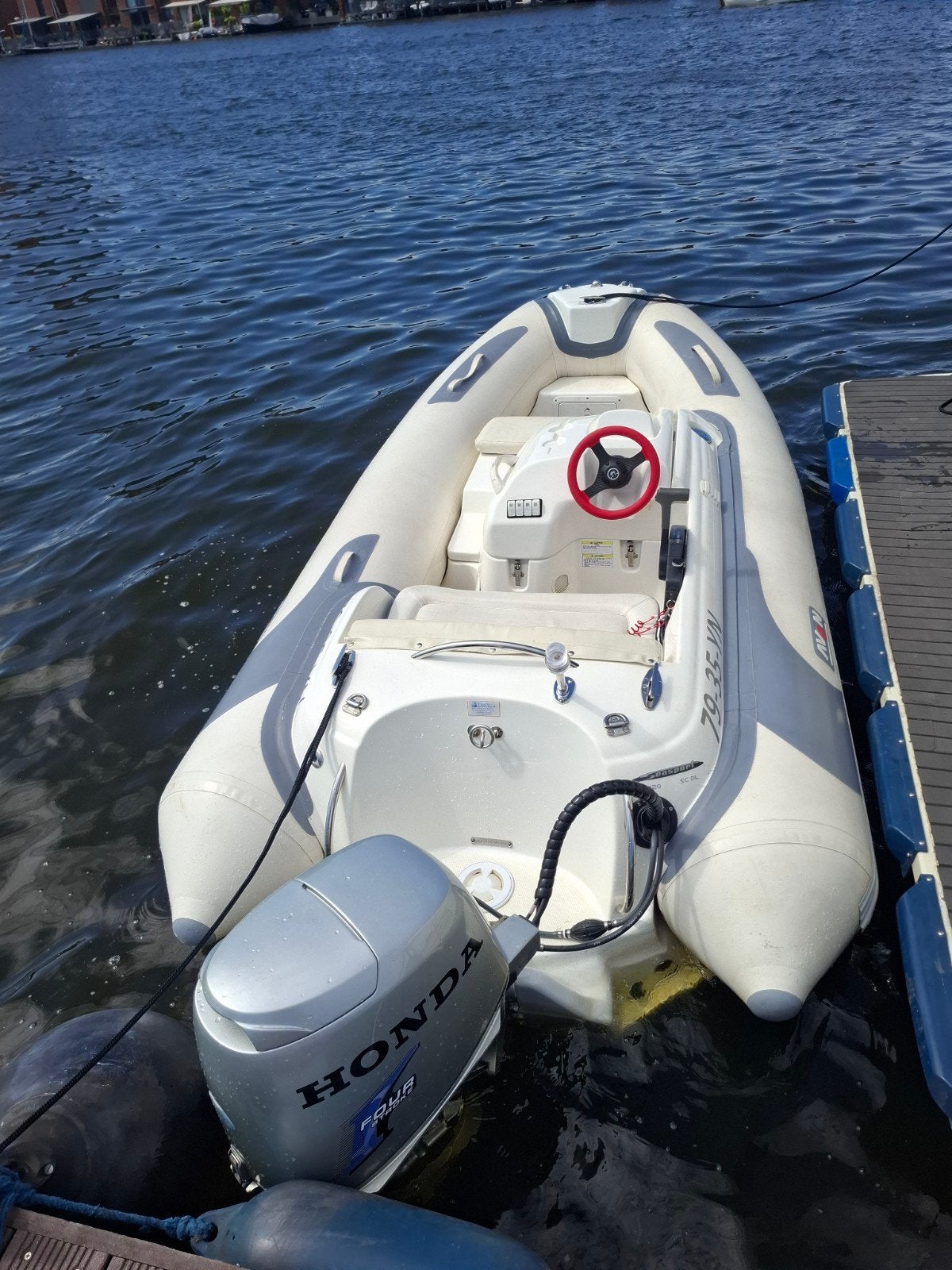Avon boot 320 met 30 pk Honda buitenboordmotor, Watersport en Boten, Rubberboten, Avon, Ophalen of Verzenden, Buitenboordmotor