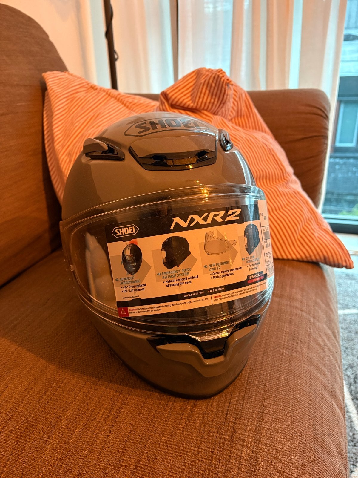 Shoei NXR2 Integraalhelm - Grijs - Maat XXS NIEUW, Motoren, XXS, Integraalhelm, Shoei, Ophalen