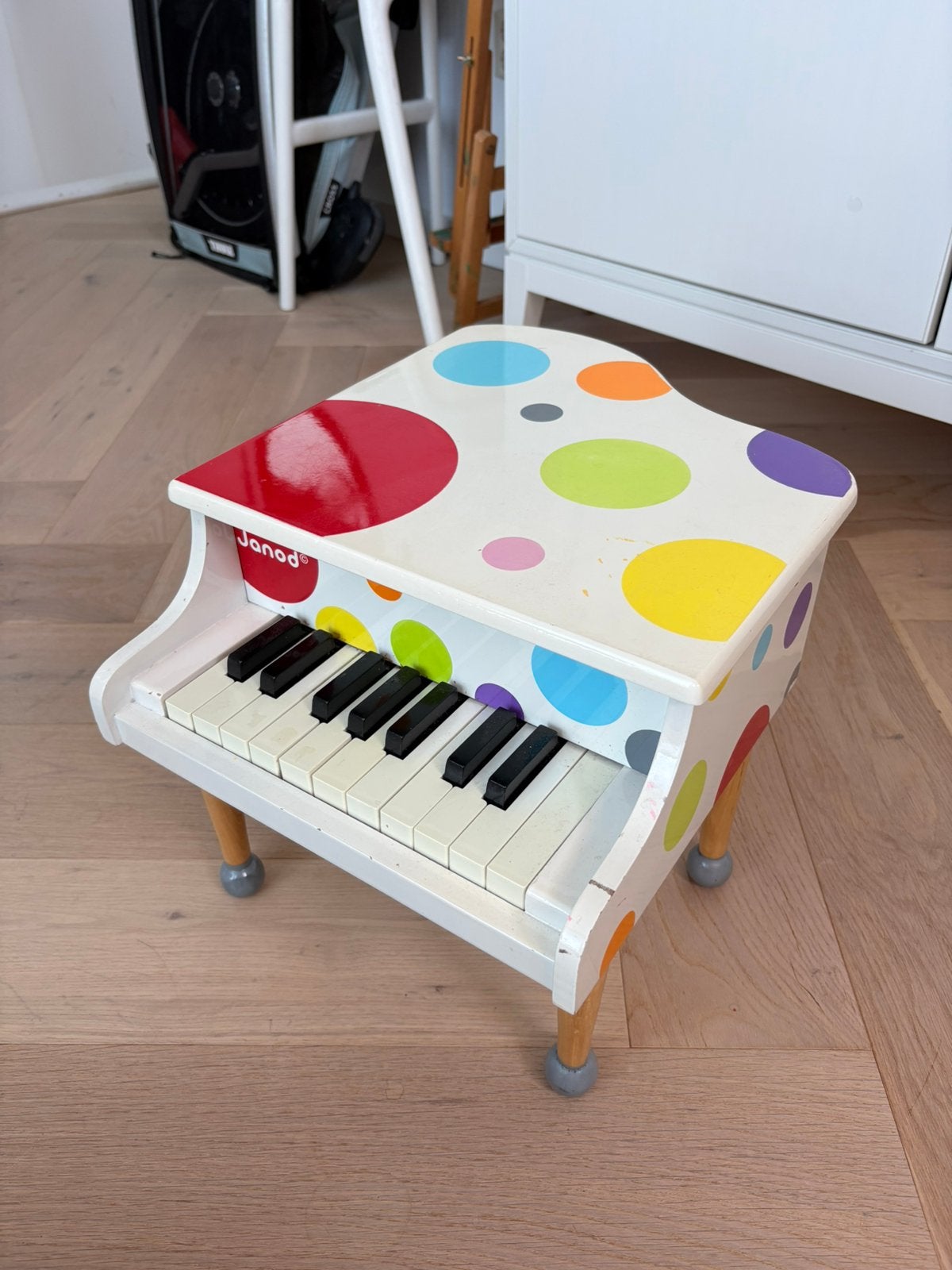 Janod Vleugel Piano Confetti, Ophalen of Verzenden, Gebruikt, Met geluid