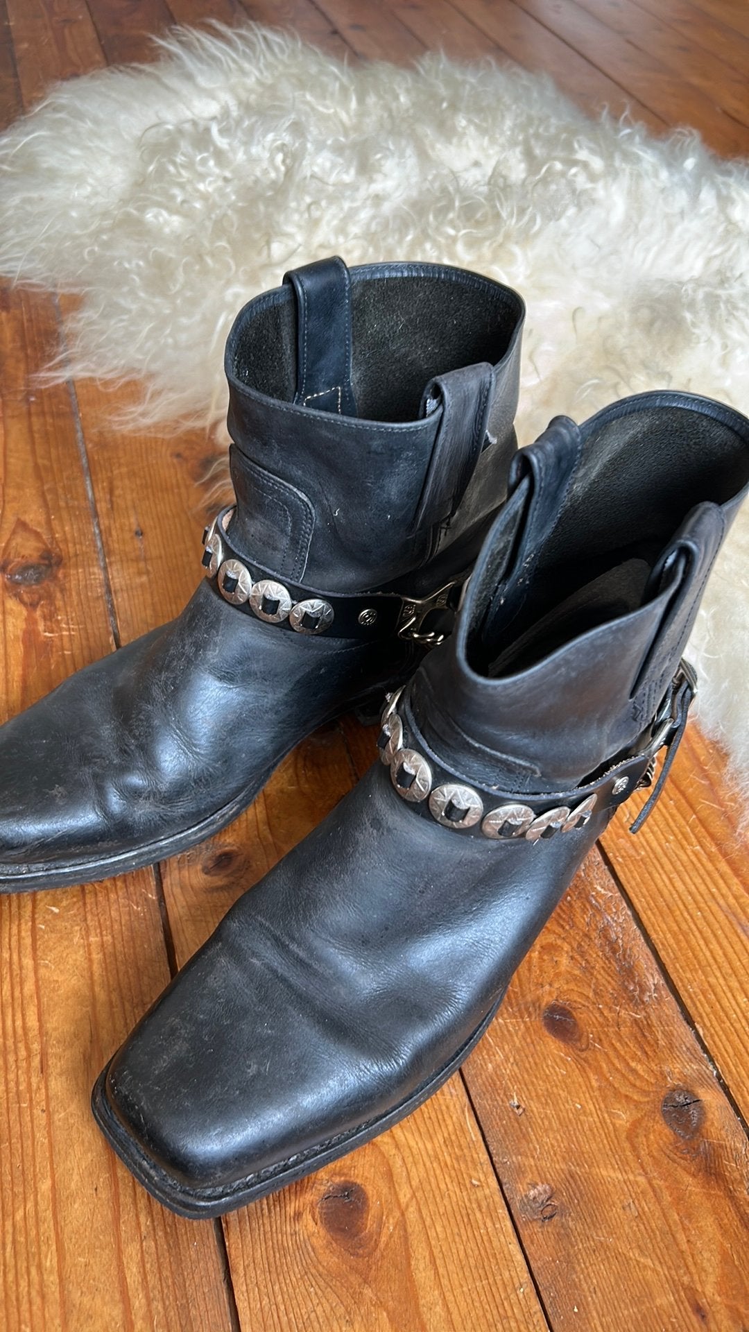 Sendra vintage boots mt 39, Zwart, Lage of Enkellaarzen, Ophalen of Verzenden, Gedragen