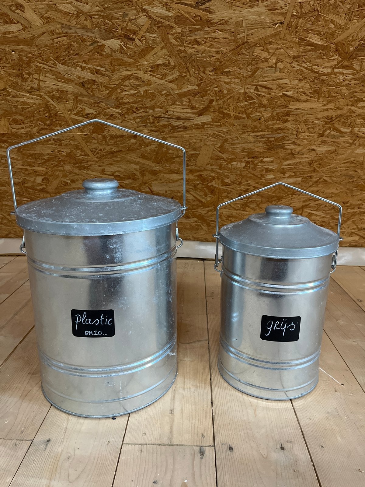 Prullenbakken Dille & Kamille - Set van 2, Ophalen, 50 – 75, Gebruikt, 20 tot 30 liter