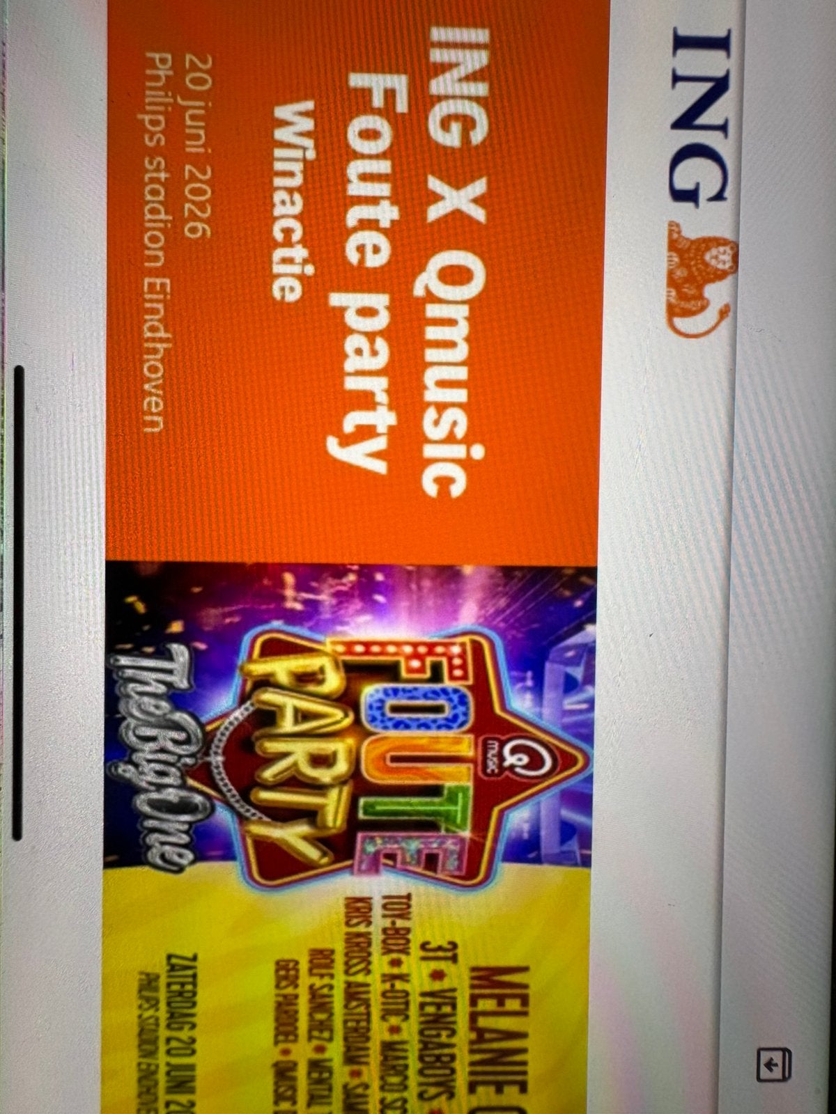 2 tickets Q Music Foute Party, Tickets en Kaartjes, Evenementen en Festivals, Twee personen