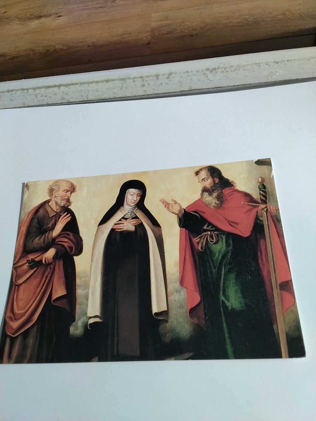 Oude Postkaart: Teresa en de gemeenschap van de heiligen, Ophalen of Verzenden, 1960 tot 1980, Gelopen