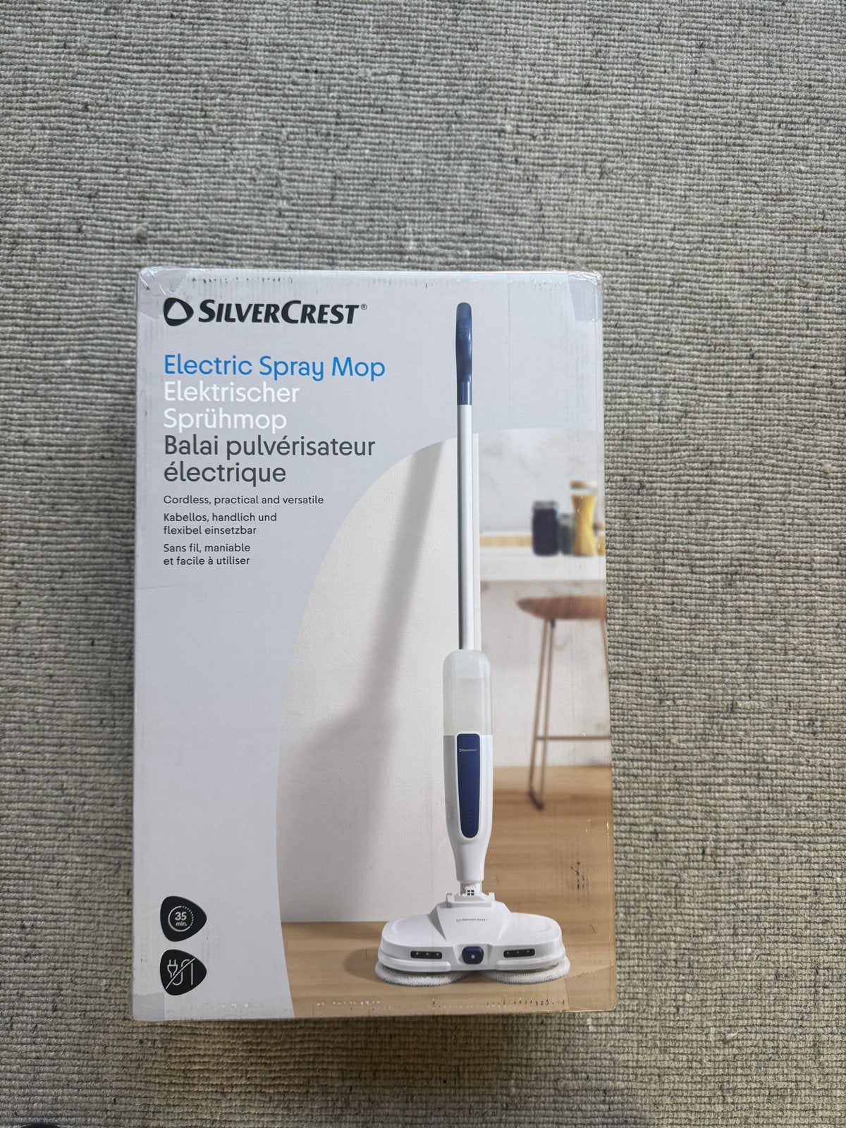 Silvercrest Elektrische Spray Mop - Nieuw in doos, Ophalen of Verzenden, Mop of Dweil