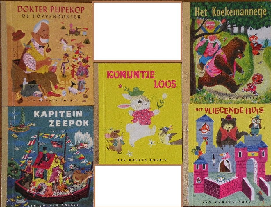 Gouden boekjes, 5 stuks., Ophalen of Verzenden, Zo goed als nieuw, Fictie algemeen