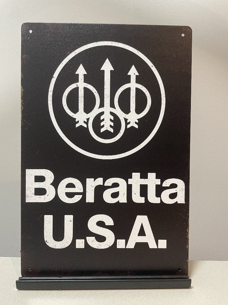 Beratta U.S.A. metalen reclamebord (Old Look), Verzamelen, Www.pand50.nl, Reclamebord, Nieuw, Ophalen of Verzenden
