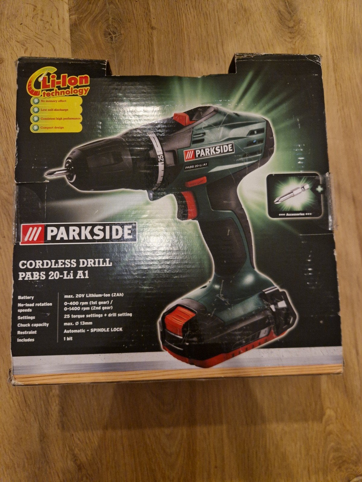 Parkside Cordless Drill Pass 20-Li A1, Ophalen of Verzenden, Nieuw, Boor- en Schroefmachine