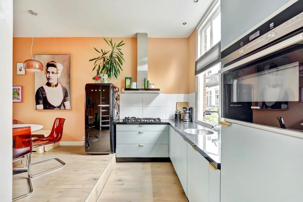 SMEG Koelkast - Vriezer - FAB28LBL5 - Zwart, Witgoed en Apparatuur, Koelkasten en IJskasten, Ophalen, Gebruikt, 200 liter of meer
