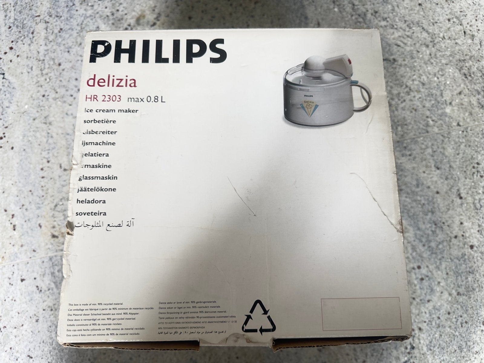 Philips Delizia HR 2303 IJsmachine - Nieuw in doos, Ophalen of Verzenden, Nieuw