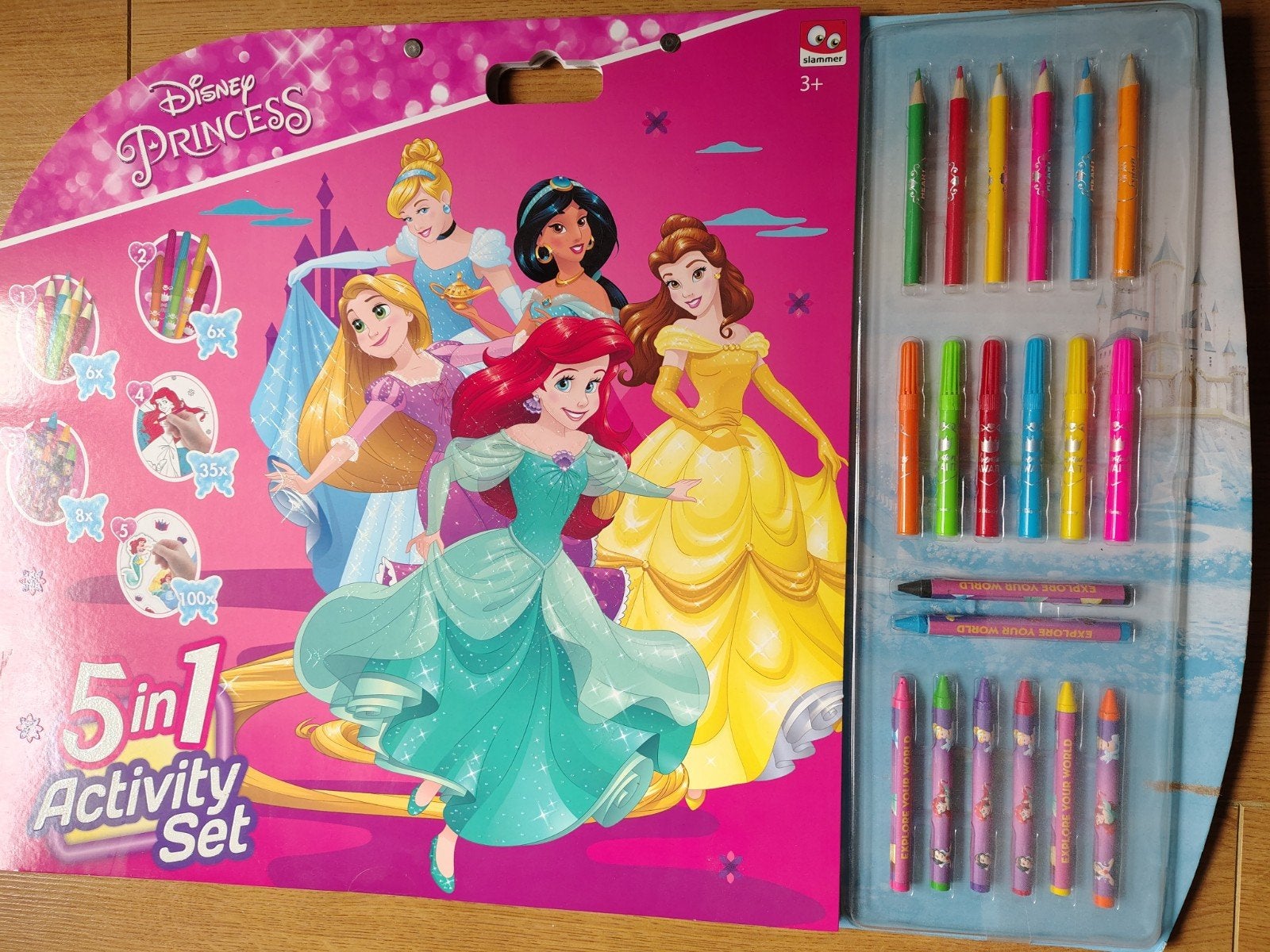 *Nieuw* Disney Princess - 5 in 1 Kleur- en Activiteitenset, Ophalen of Verzenden, Nieuw