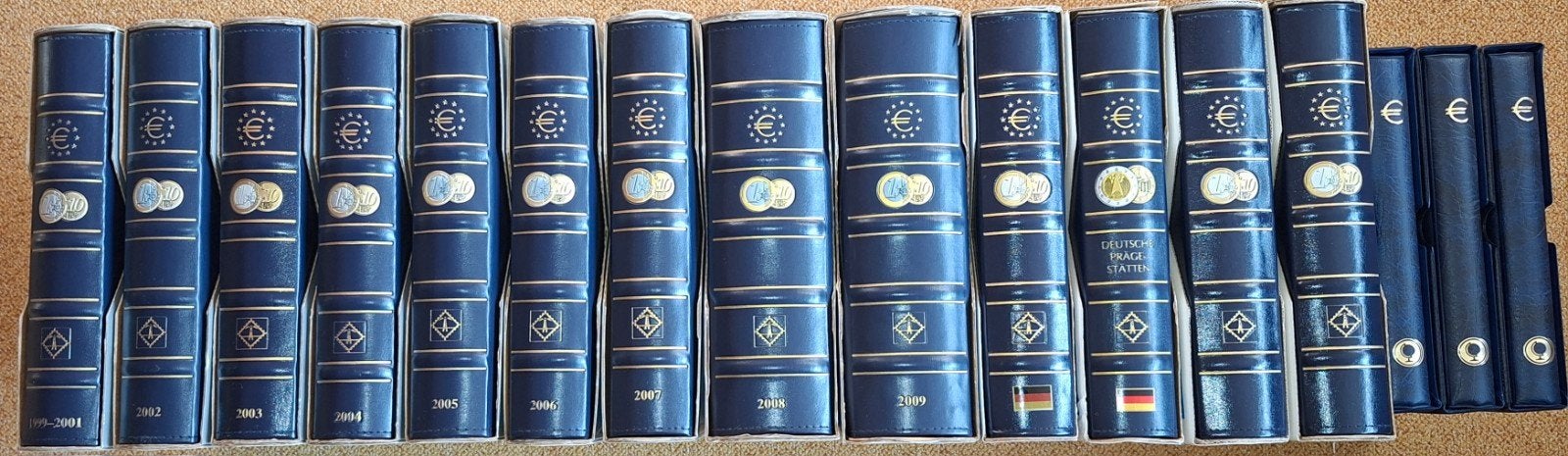 LEGE Verzamelmappen voor euro munten, Ophalen, Overige landen, Overige waardes, Setje