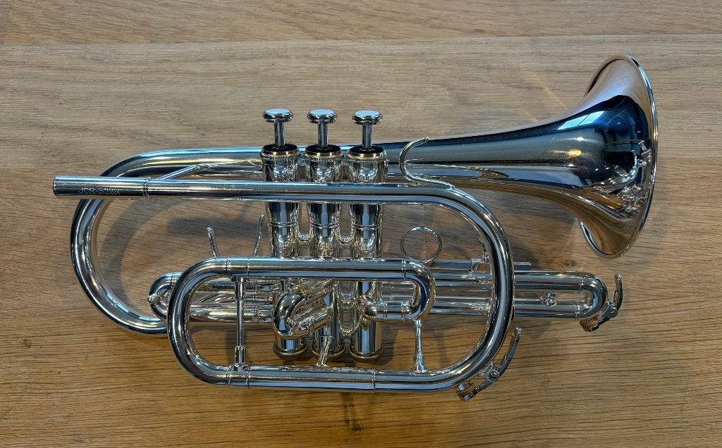 Jupiter Cornet 526 R verzilverd, als nieuw., Ophalen of Verzenden, Zo goed als nieuw, Overige typen
