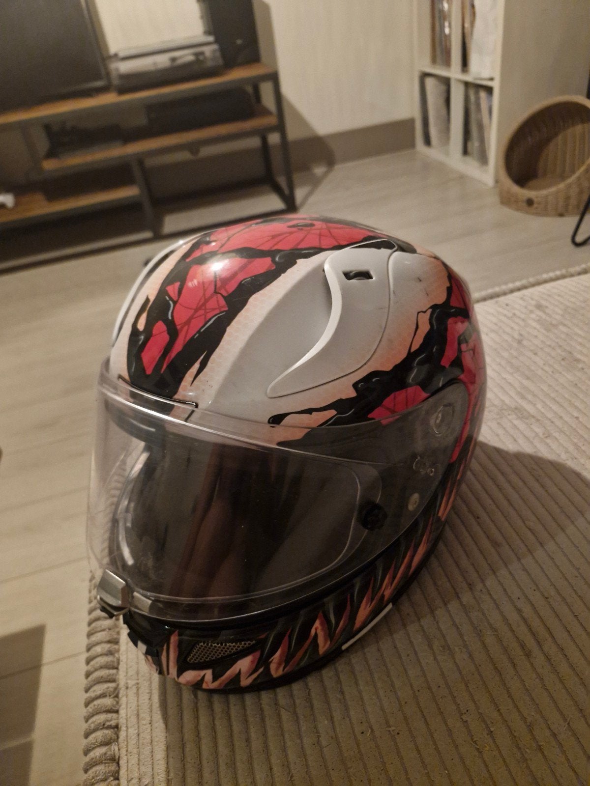 Spiderman Marvel helm - Carnage editie, Overige merken, Heren, Ophalen of Verzenden, Integraalhelm