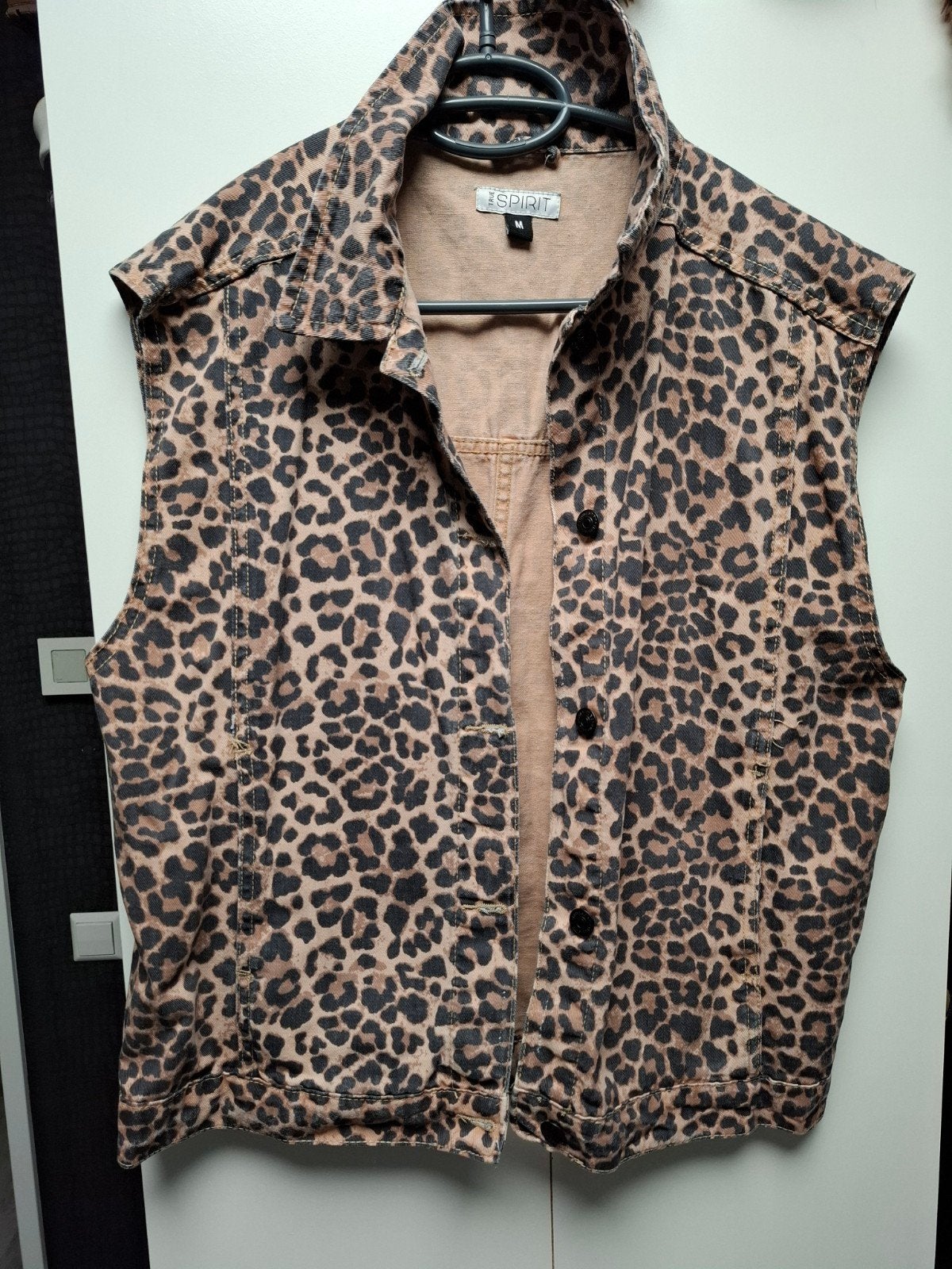 PANTERPRINT BODY WARMER, Ophalen of Verzenden, Zo goed als nieuw, Maat 38/40 (M), Bruin