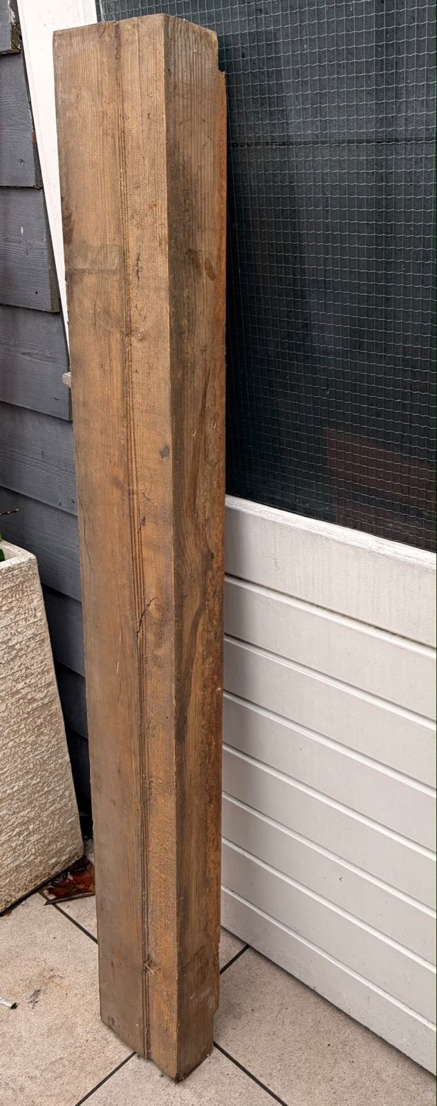 4 hele en 3 halve Spoorbielzen 105x200x1500 mm, Ophalen, Gebruikt, 50 mm of meer, Balk