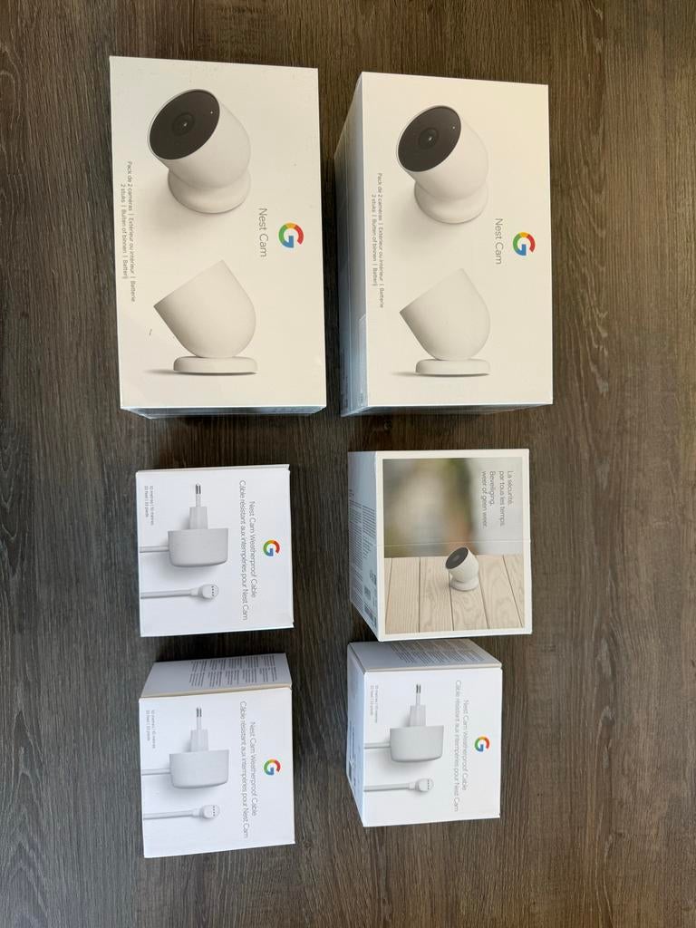 Nest Cam - ongeopend/geseald! 5 stuks beschikbaar, Ophalen of Verzenden, Nieuw, Buitencamera