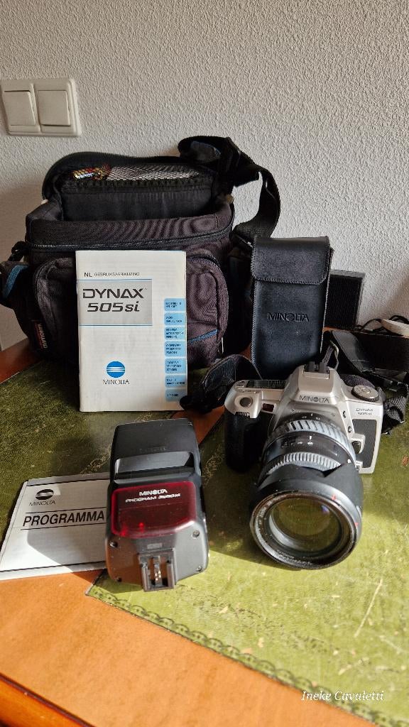 Minolta analoge dynax 505si fotocamera, Audio, Tv en Foto, Fotocamera's Analoog, Ophalen, Gebruikt, Spiegelreflex, Minolta