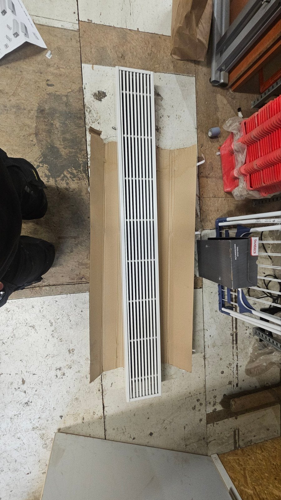 Jaga Mini Canal radiator 160x18cm zonder beugels, Ophalen, Gebruikt, Minder dan 30 cm, Radiator