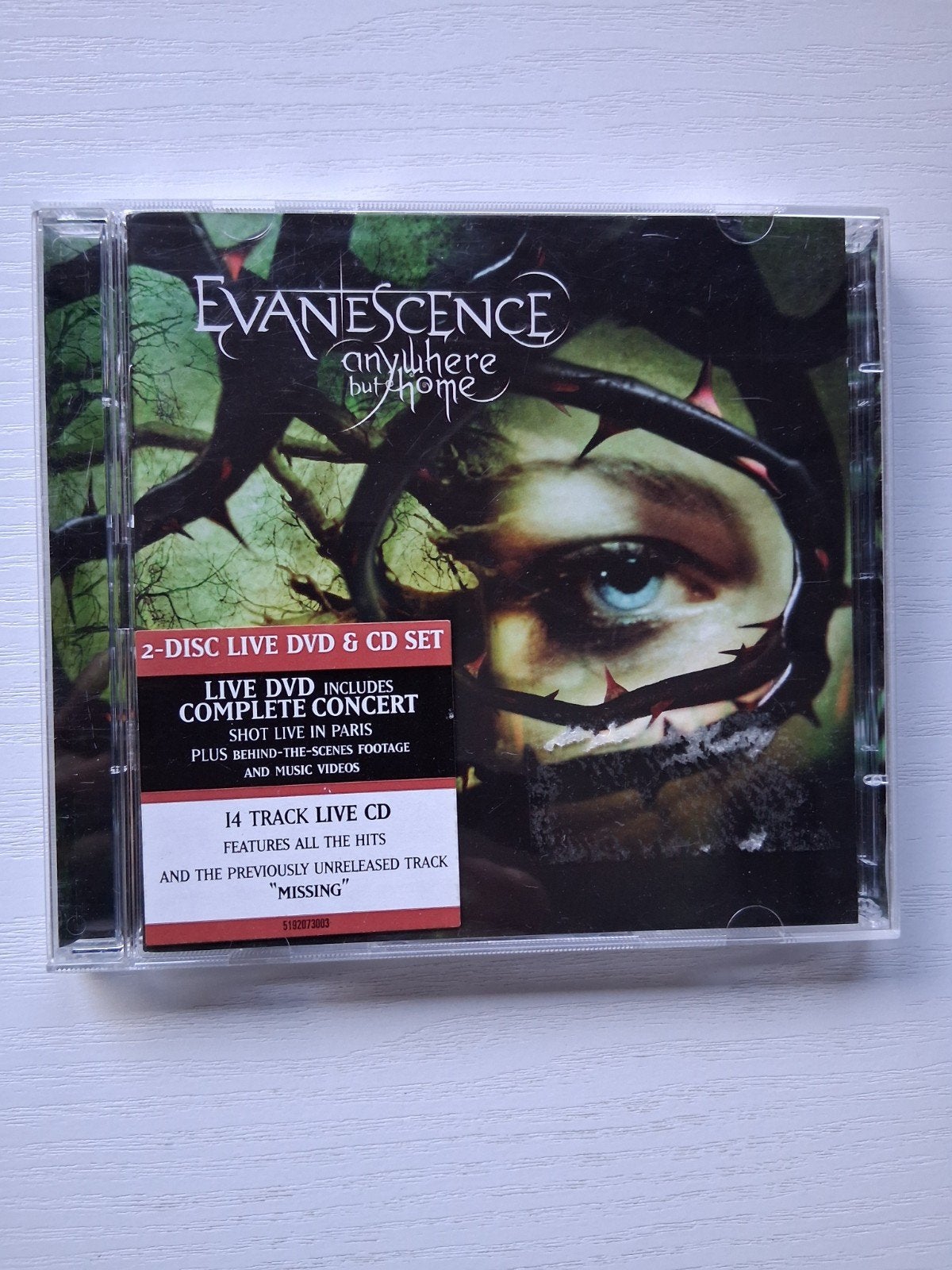 Evanescence - Anywhere But Home (CD + DVD) - Goede staat, Gebruikt, Verzenden, Inclusief DVD, Live-album