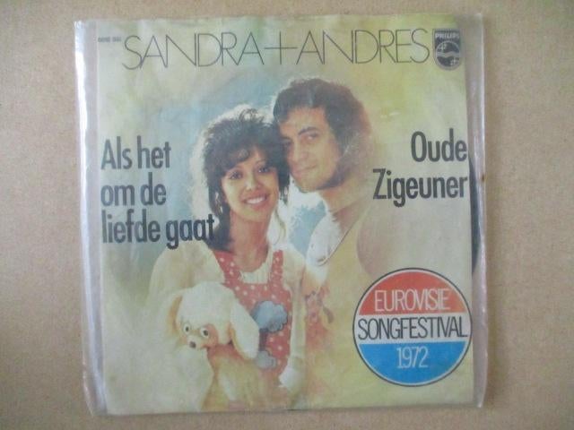 s0533 sandra en andres - als het om de liefde gaat, Ophalen, Gebruikt, Overige genres, 7 inch