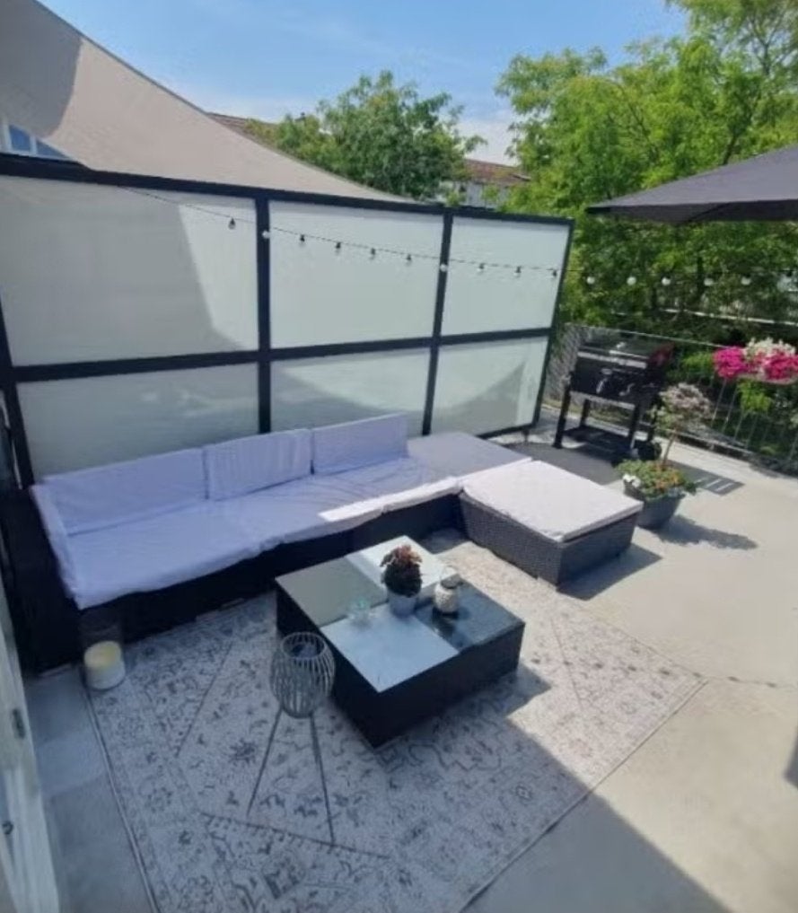 Loungeset, Tuin en Terras, Ophalen, 5 zitplaatsen, Kunststof, Gebruikt