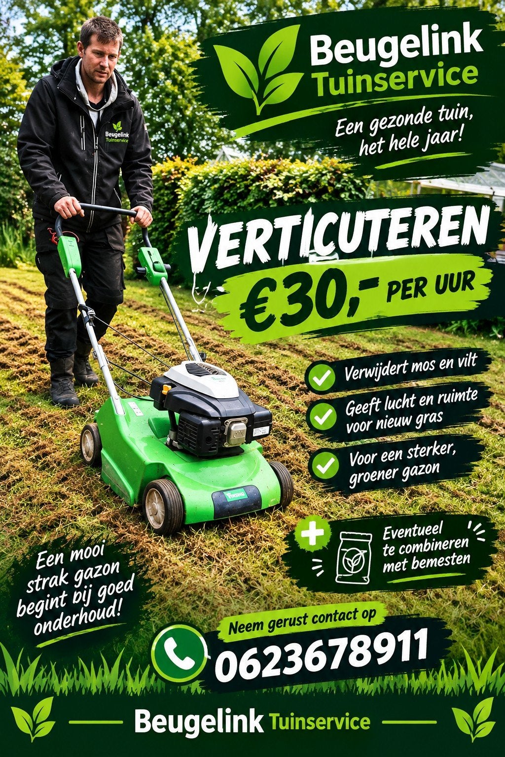 tuinman verticuteren, Ophalen of Verzenden