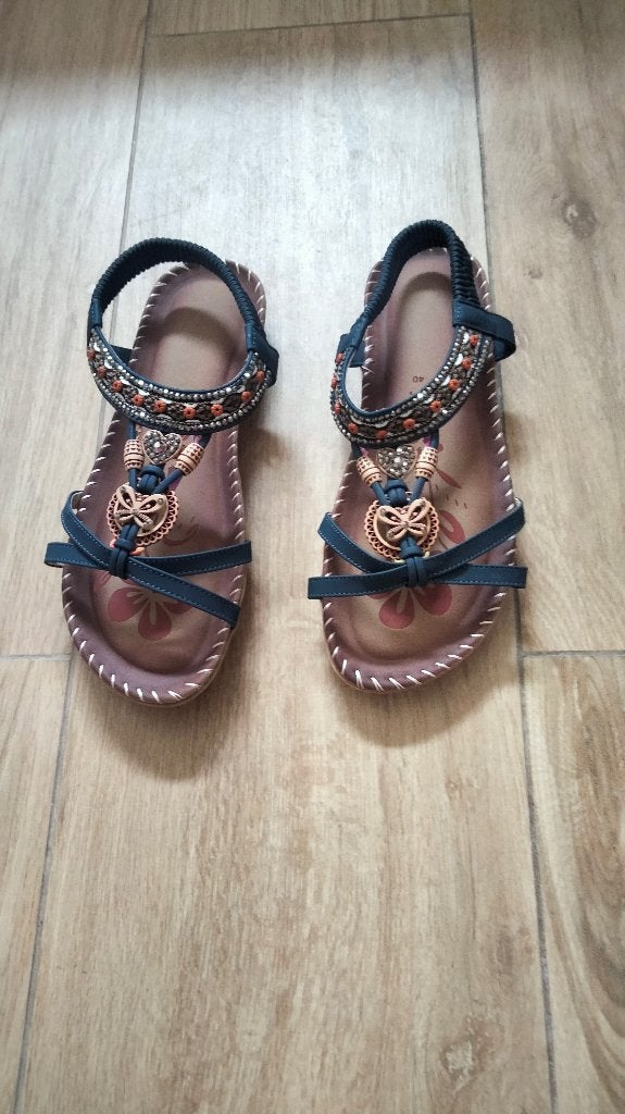 sandalen blauw maat 39, Ophalen, Blauw, Nieuw, Sandalen of Muiltjes