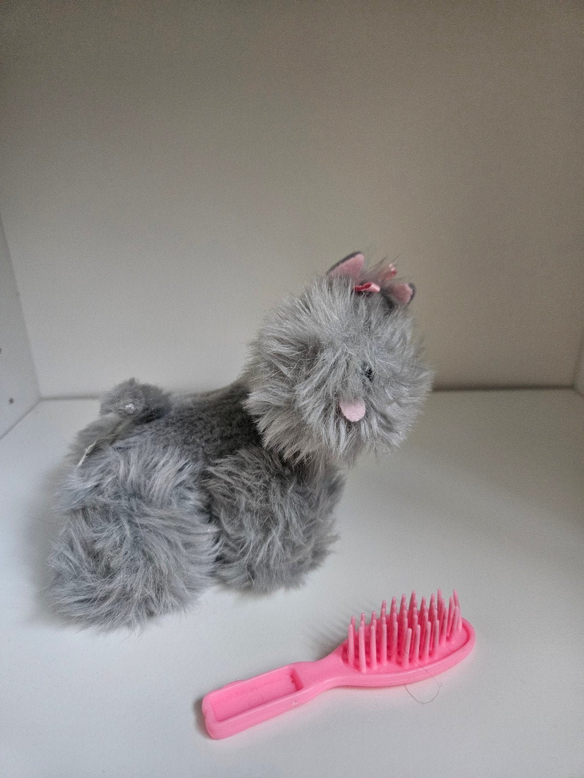 Mattel Barbie Puppy Ruff Hond 1993 Vintage met borstel, Ophalen of Verzenden, Gebruikt