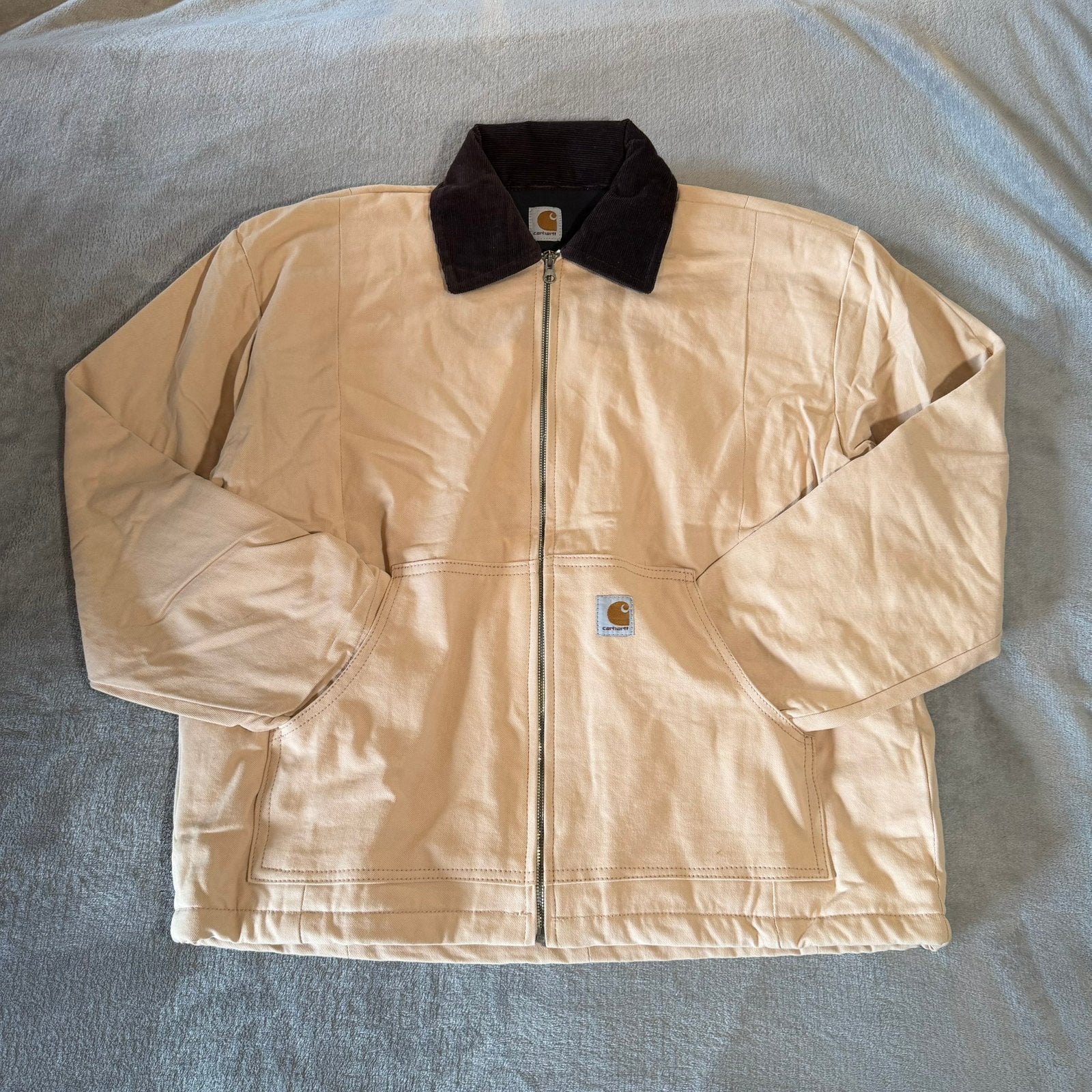Carhartt Upcycle jacket, Kleding | Heren, Jassen | Zomer, Ophalen of Verzenden, Zo goed als nieuw, Maat 48/50 (M), Beige