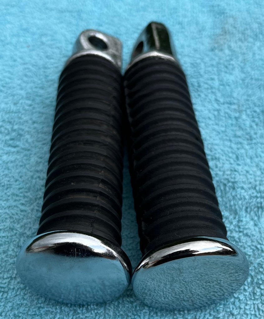 Voetsteun rubber/chroom, Motoren, Ophalen
