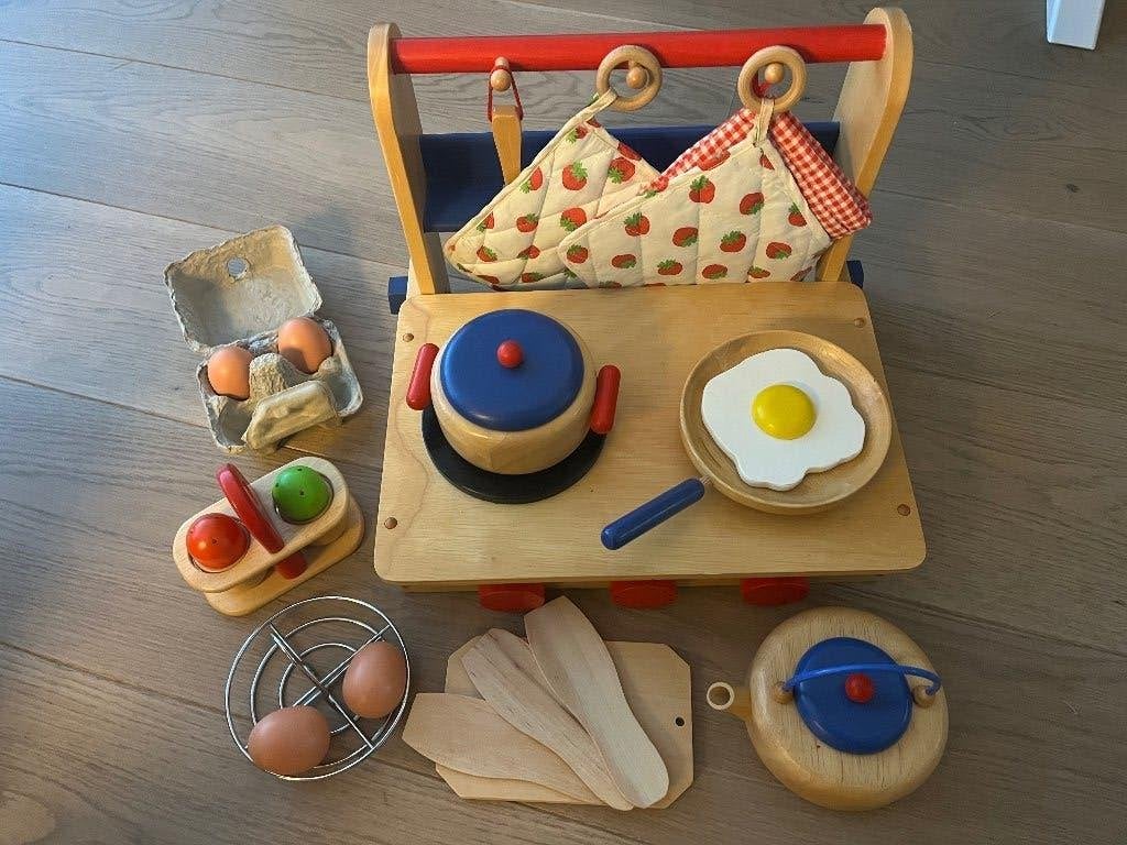 Houten keukentje opklapbaar, Ophalen of Verzenden, Gebruikt, Meubelstuk of Keukentje