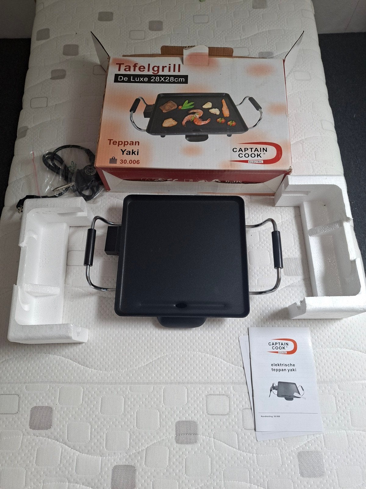 Captain Cook Tafelgrill De Luxe 28x28cm Teppan Yaki, Ophalen, Nieuw, Tafelgrill