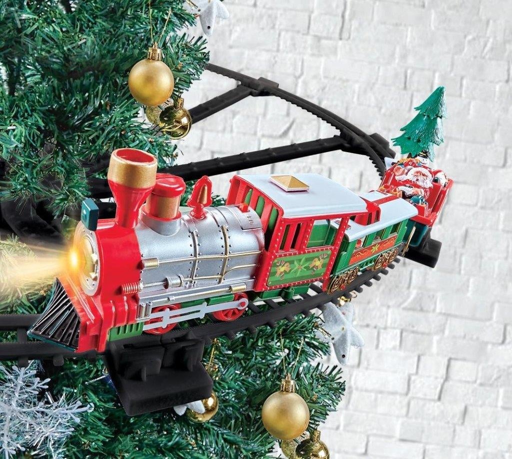 CHRISTMAS GIFTS Kersttrein met Licht en Geluid 8 stuks, Ophalen of Verzenden, Nieuw