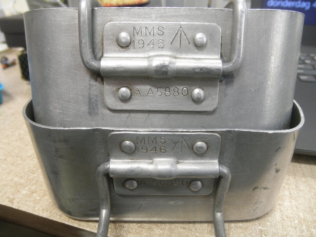 Set Engelse messtins uit 1946, Ophalen of Verzenden, Landmacht, Engeland, Overige typen