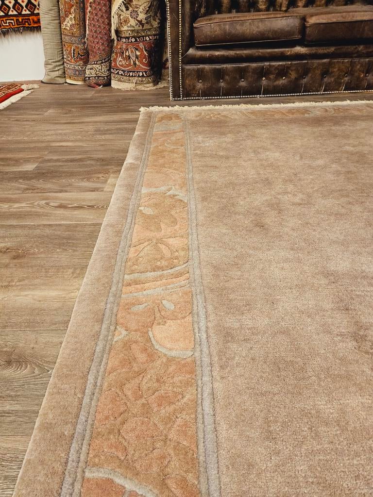 Handgeknoopt Tapijt uit Nepal. Prachtige kleuren en patronen, Nepal, Crème, 150 tot 200 cm, 200 cm of meer