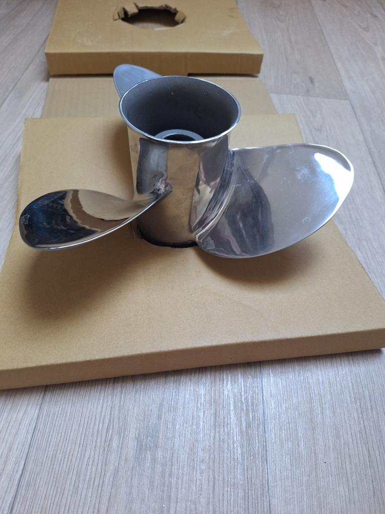 Schroef, propeller  mercury 50 pk  rvs NIEUW 11 PITCH, Ophalen of Verzenden, Nieuw, Motor en Techniek, Motorboot